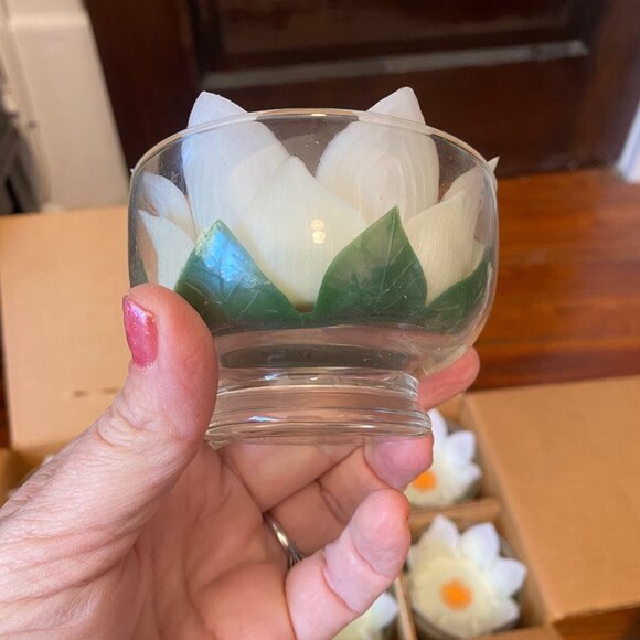 Retro 1950's Lotus Dessert Dishes By Rubel - Picture 7 of 9